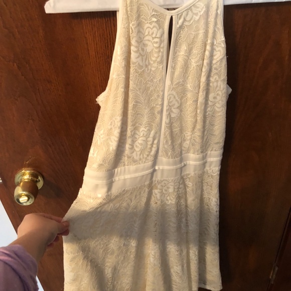 Kate Kasin Vintage Halter Sleeveless Swing Dress Keyhole Lace A-line dress - Picture 3 of 6